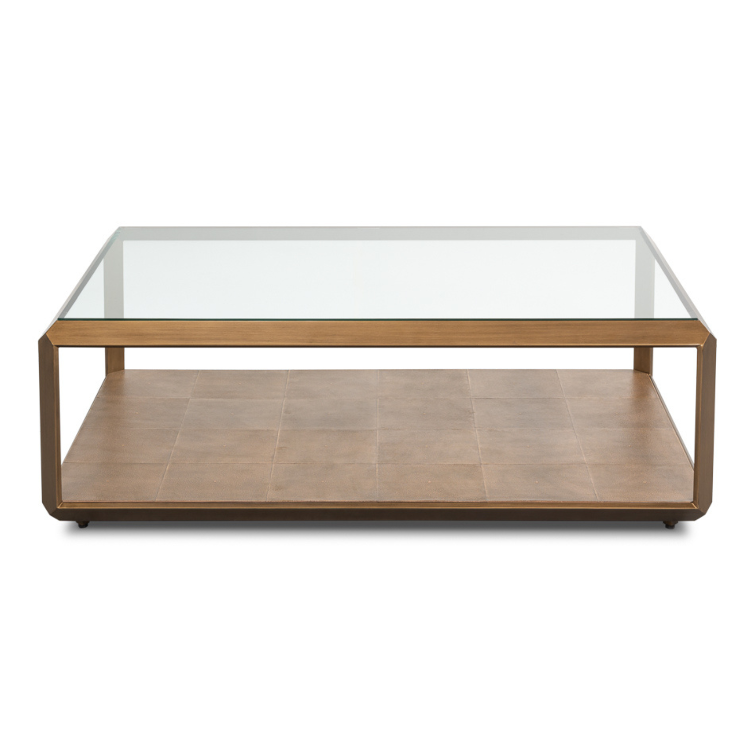 Gilbert Shagreen Cocktail Table, Tawny Brown