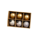 Silver and Gold Ornament - Set of 6