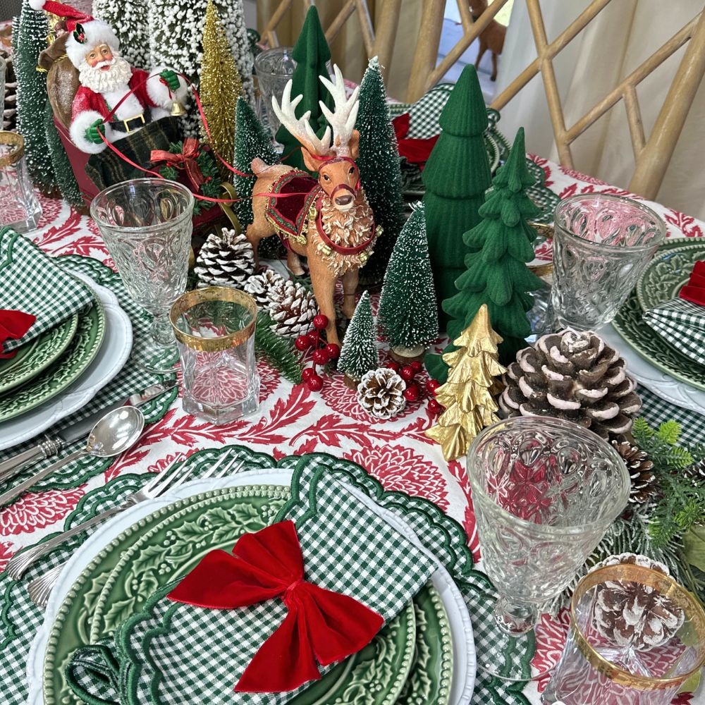 Bettina Napkin-Dark Green Gingham (Set of 4)