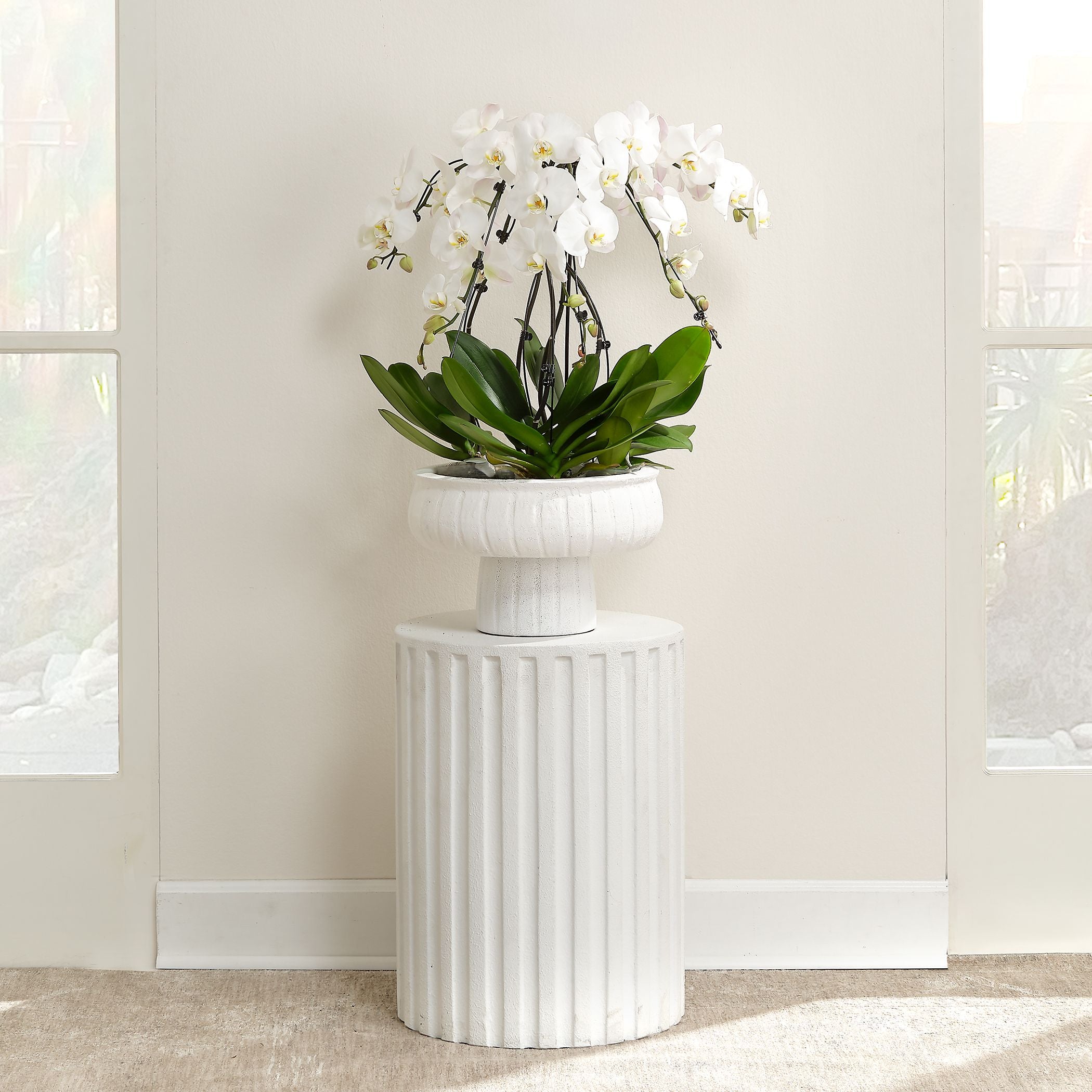 Fluted Column Side Table