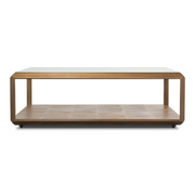 Gilbert Shagreen Cocktail Table, Tawny Brown