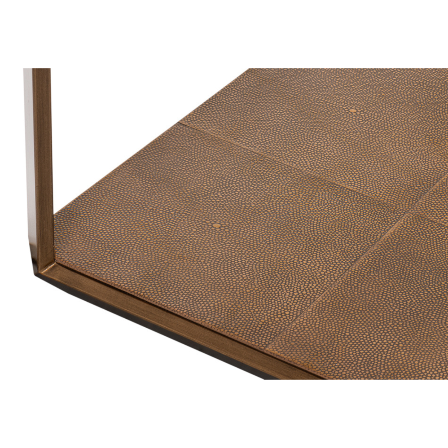 Gilbert Shagreen Cocktail Table, Tawny Brown