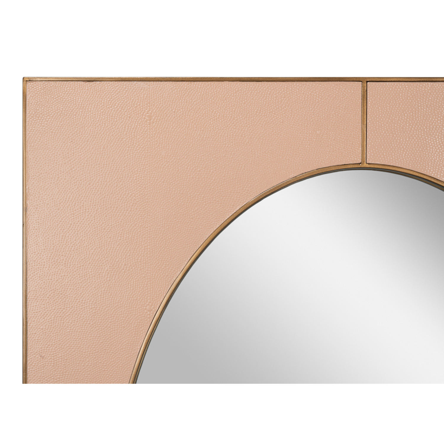 Francis Mirror, Shagreen, Antique Mushroom
