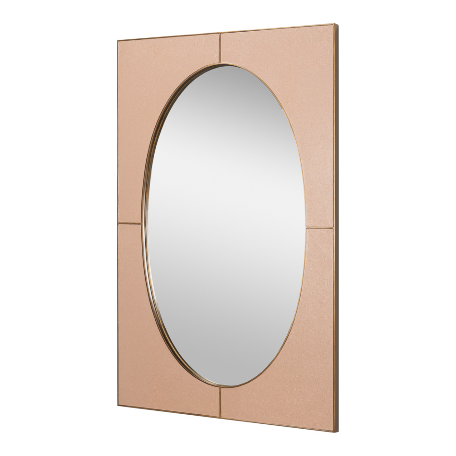 Francis Mirror, Shagreen, Antique Mushroom