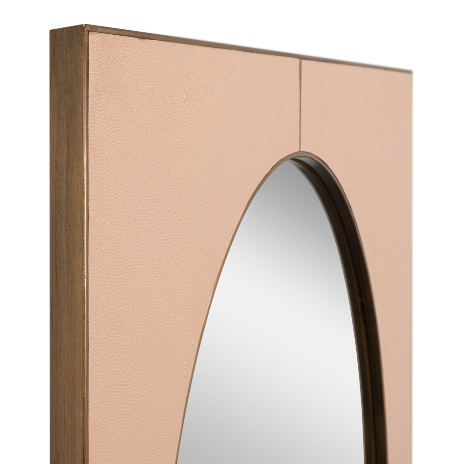 Francis Mirror, Shagreen, Antique Mushroom