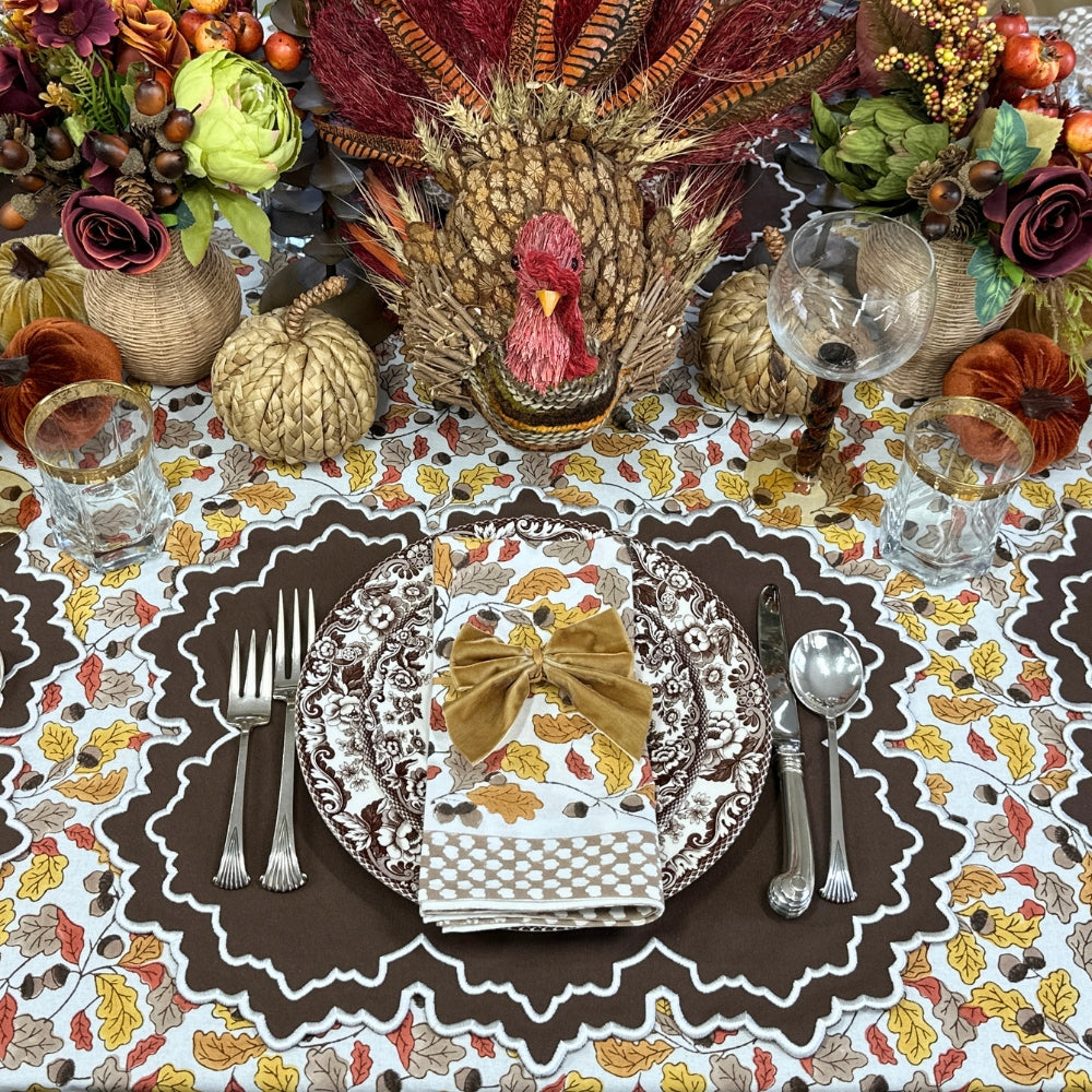 Whitley Placemat - Cocoa and White (Set of 4)