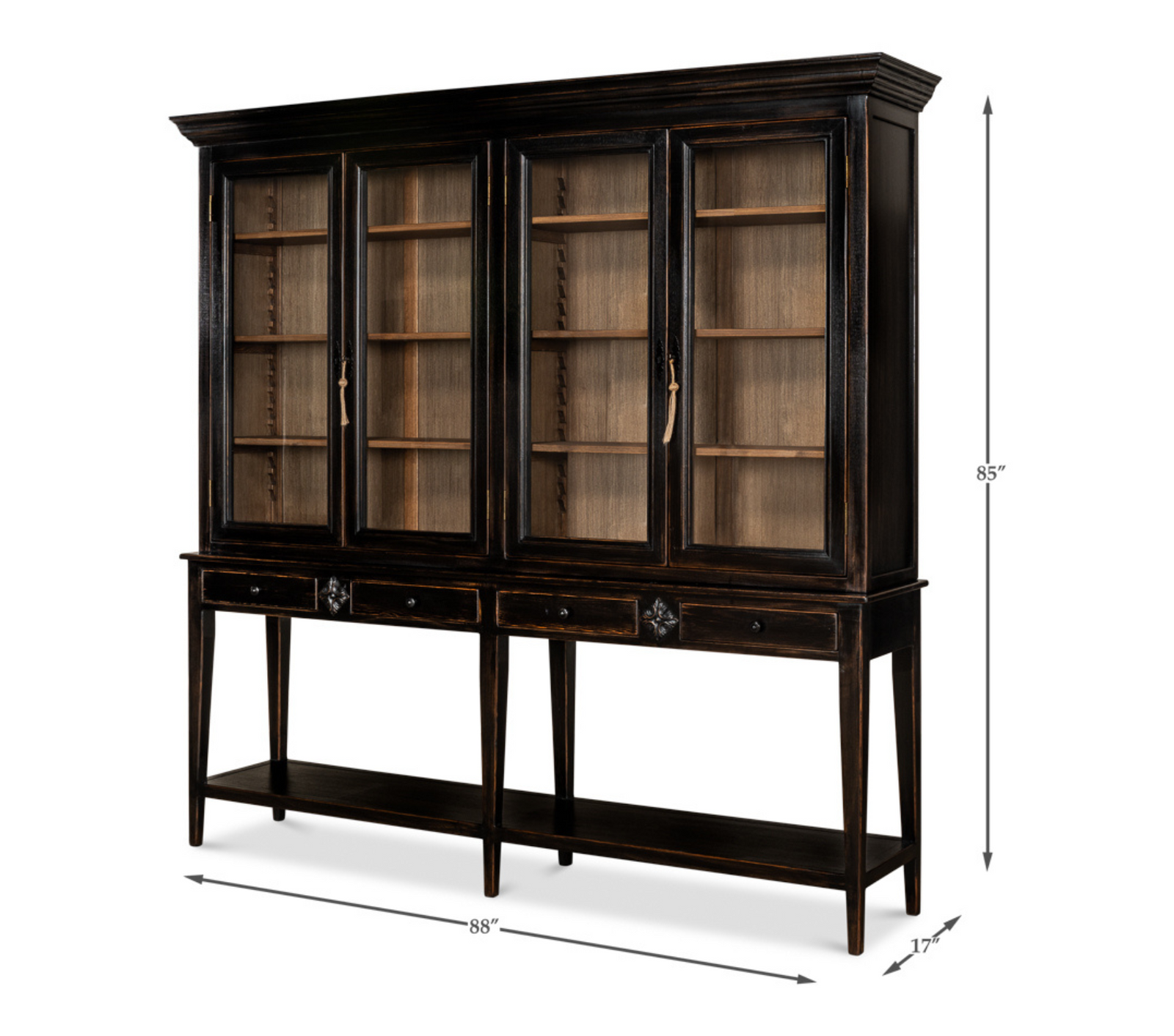 Beacon Hill Display Case  Ebony