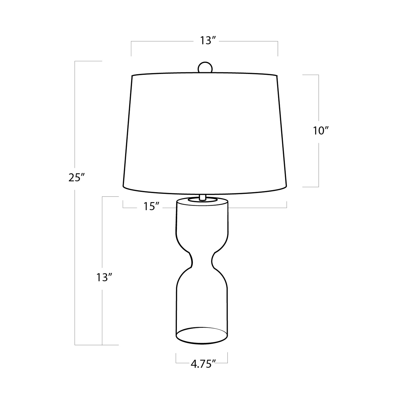 Joan Crystal Table Lamp Large