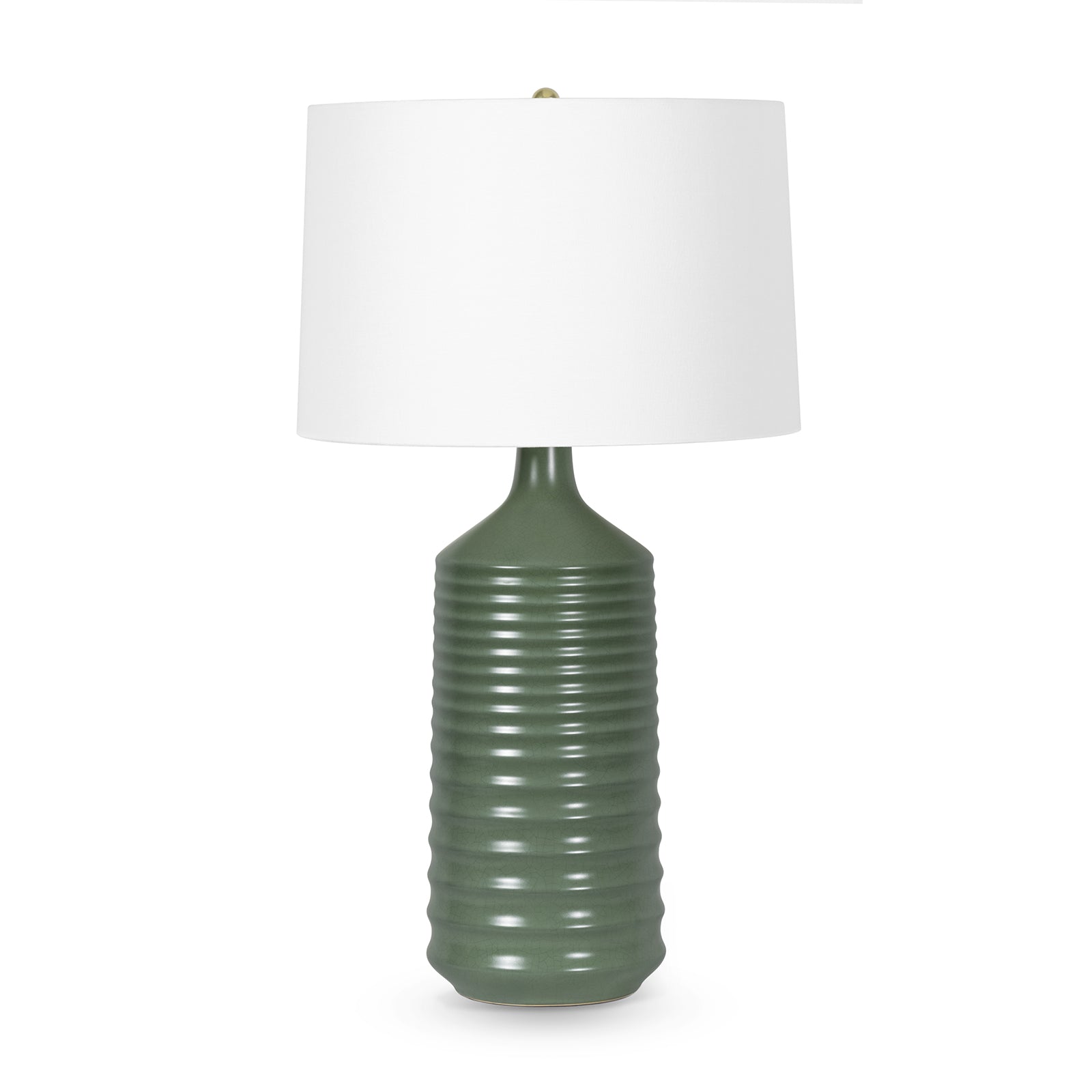 Temperance Ceramic Table Lamp (Olive)