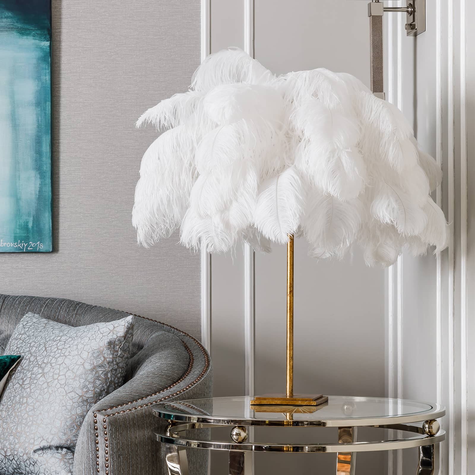 Josephine Feather Table Lamp