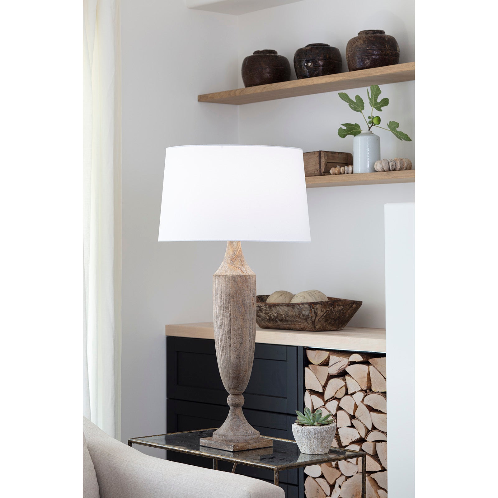 Southern Living Georgina Wood Table Lamp