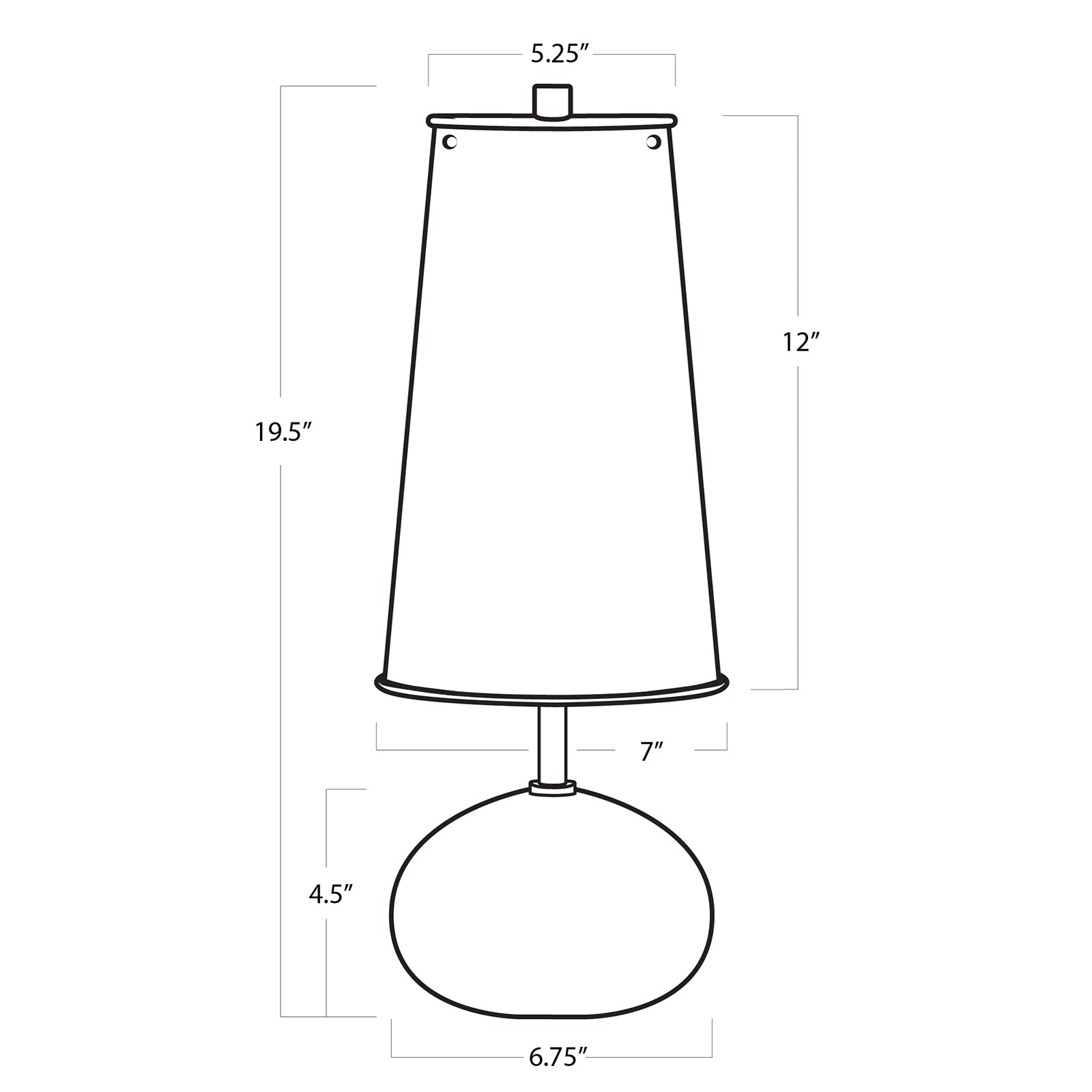 Southern Living Hattie Concrete Mini Lamp (Natural Brass)