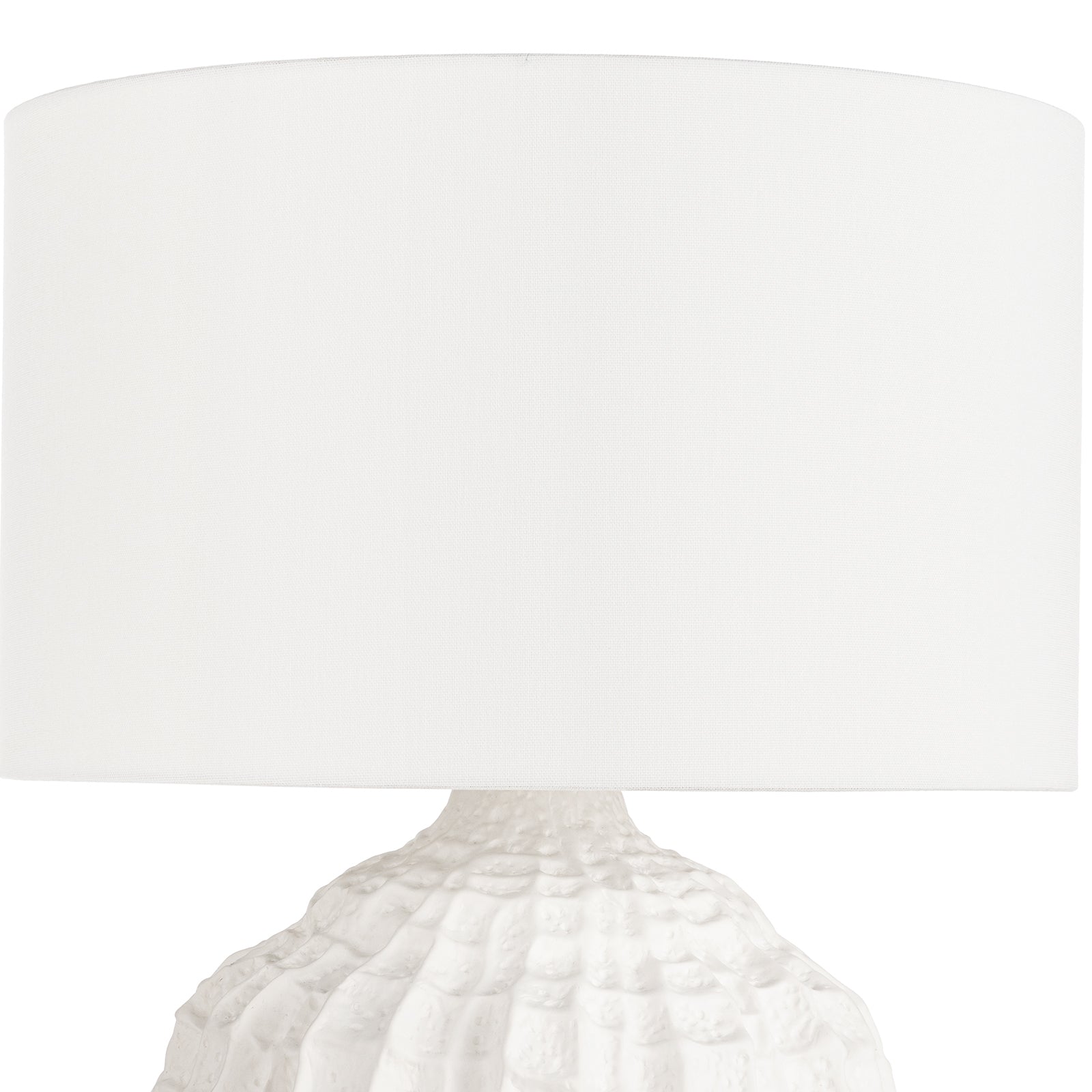 Caspian Ceramic Table Lamp (White) Large