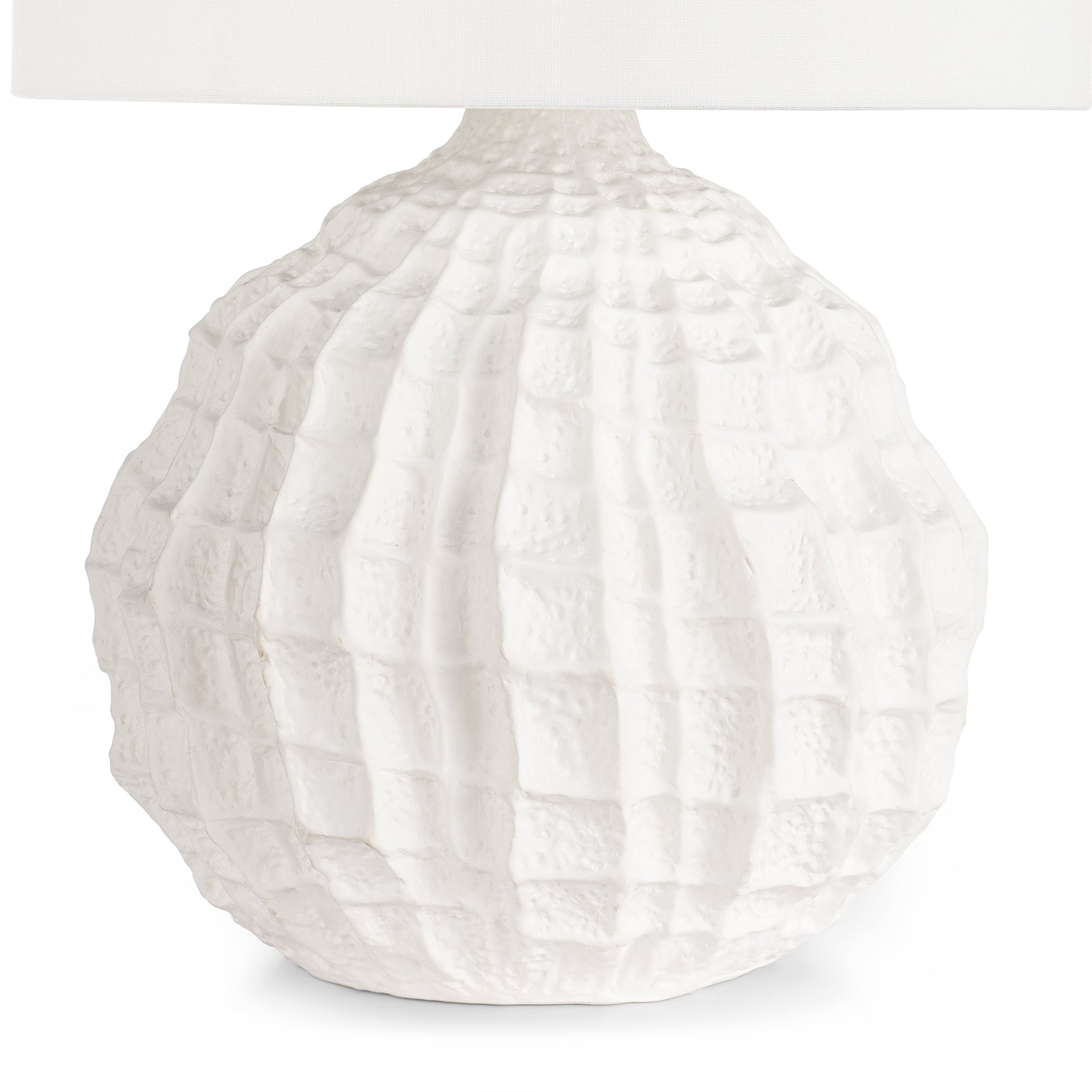 Caspian Ceramic Table Lamp (White) Large