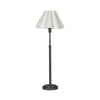 Polly Buffet Lamp (Blackened Brass with White Scalloped Shade)