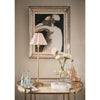 Polly Buffet Lamp (Natural Brass with White Scalloped Shade)