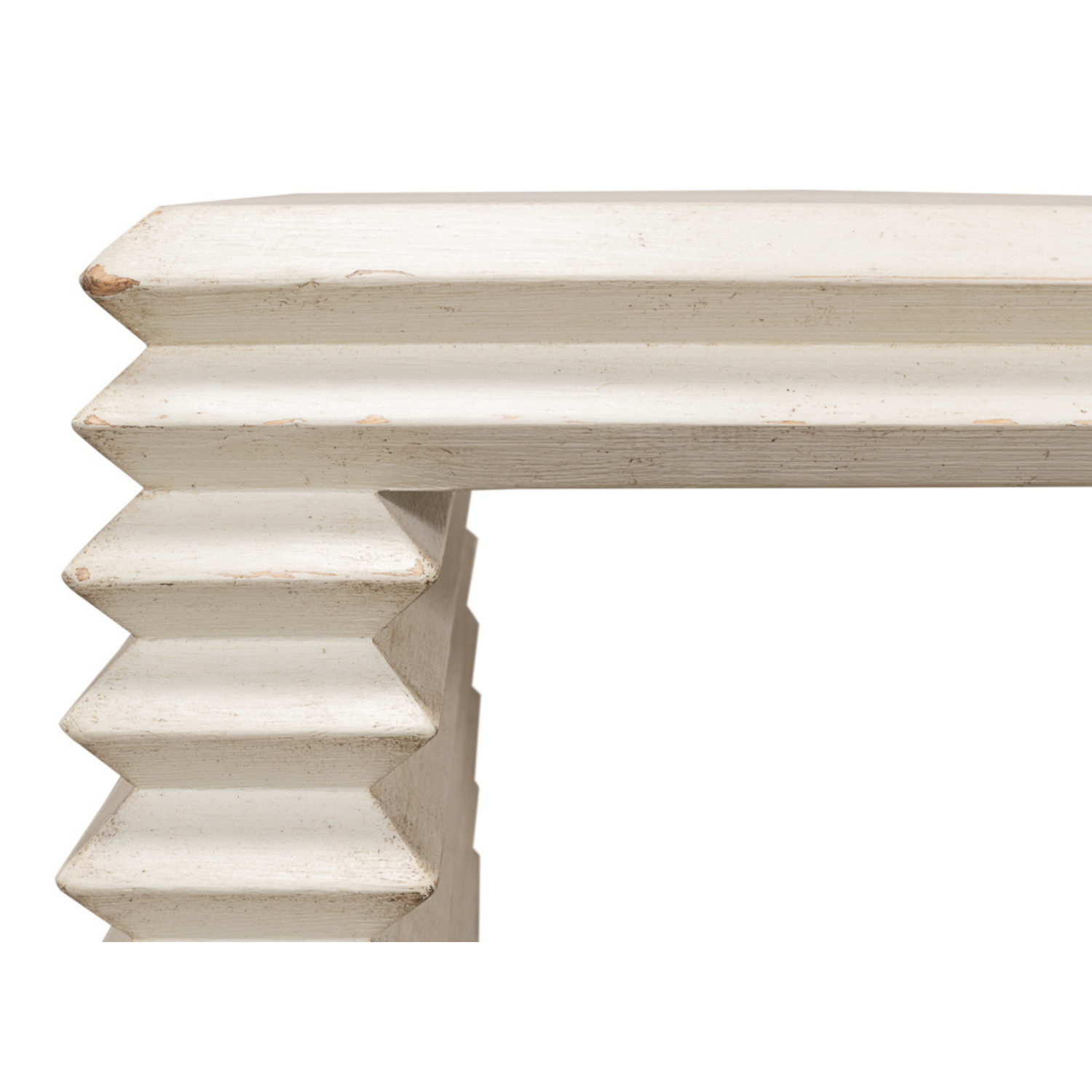 Stacked Side Table - Antique White