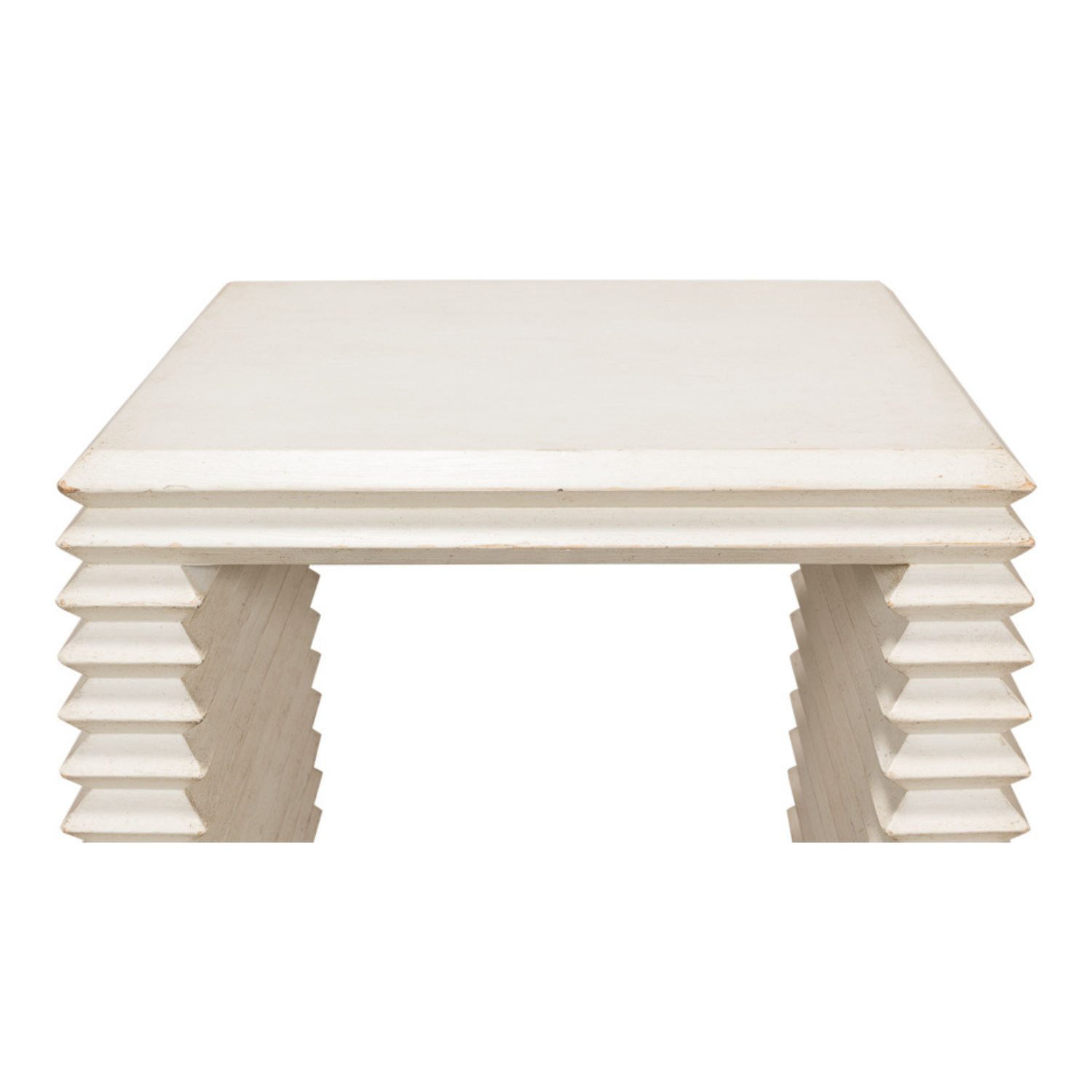 Stacked Side Table - Antique White