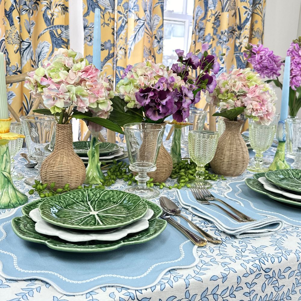 Blue Leaves - Tablecloth