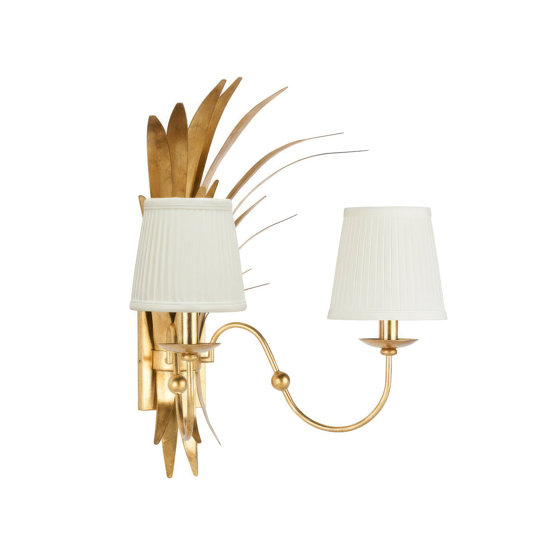 Wheat Sconce - w/ Shades