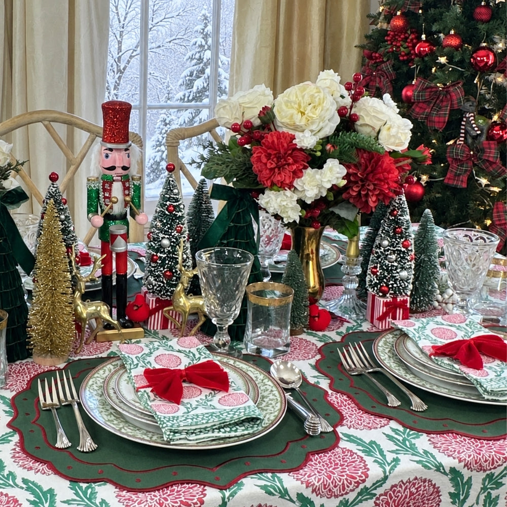 Eve Placemat - Green and Red (Set of 4)