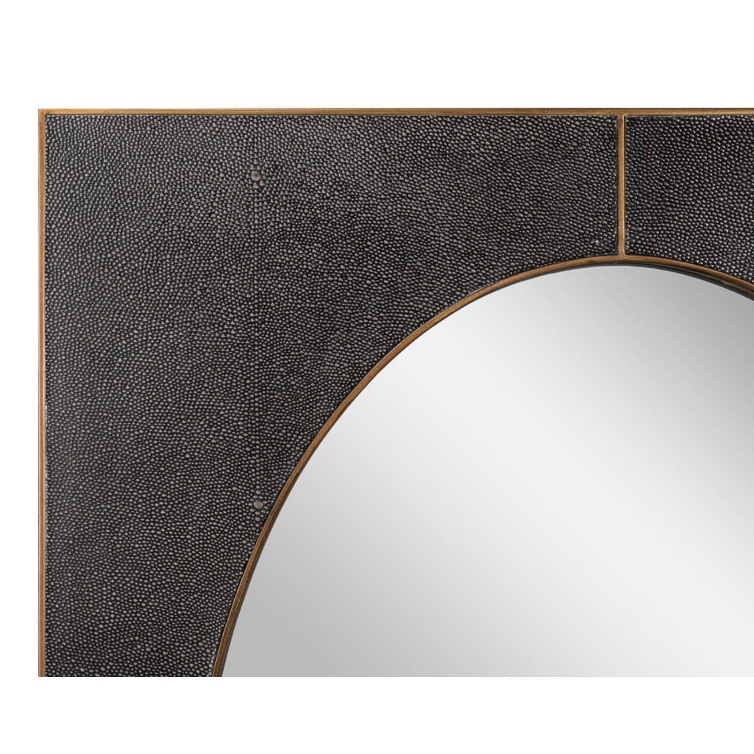 Francis Mirror, Shagreen, Antique Grey