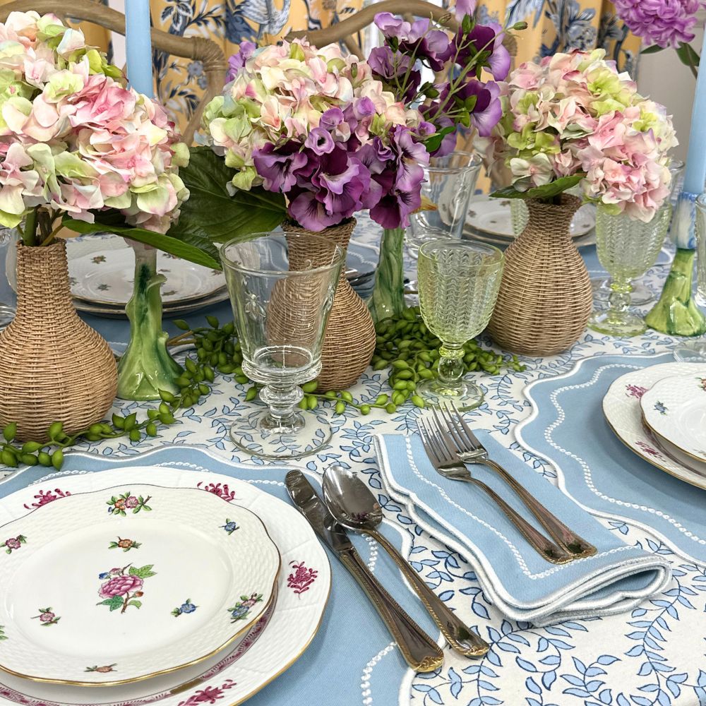 Blue Leaves - Tablecloth