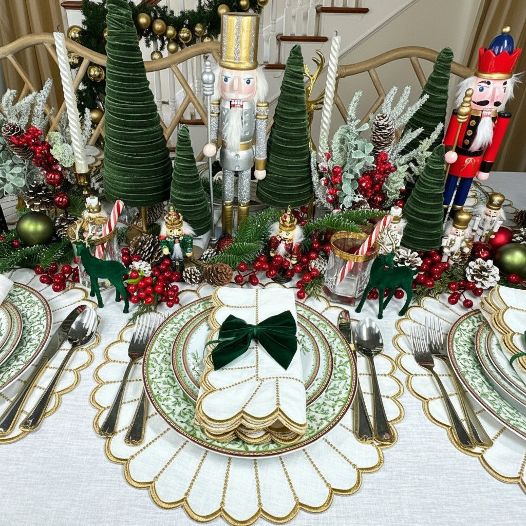 Studio Collection: Pippa Placemat - White/Gold (Set of 4)