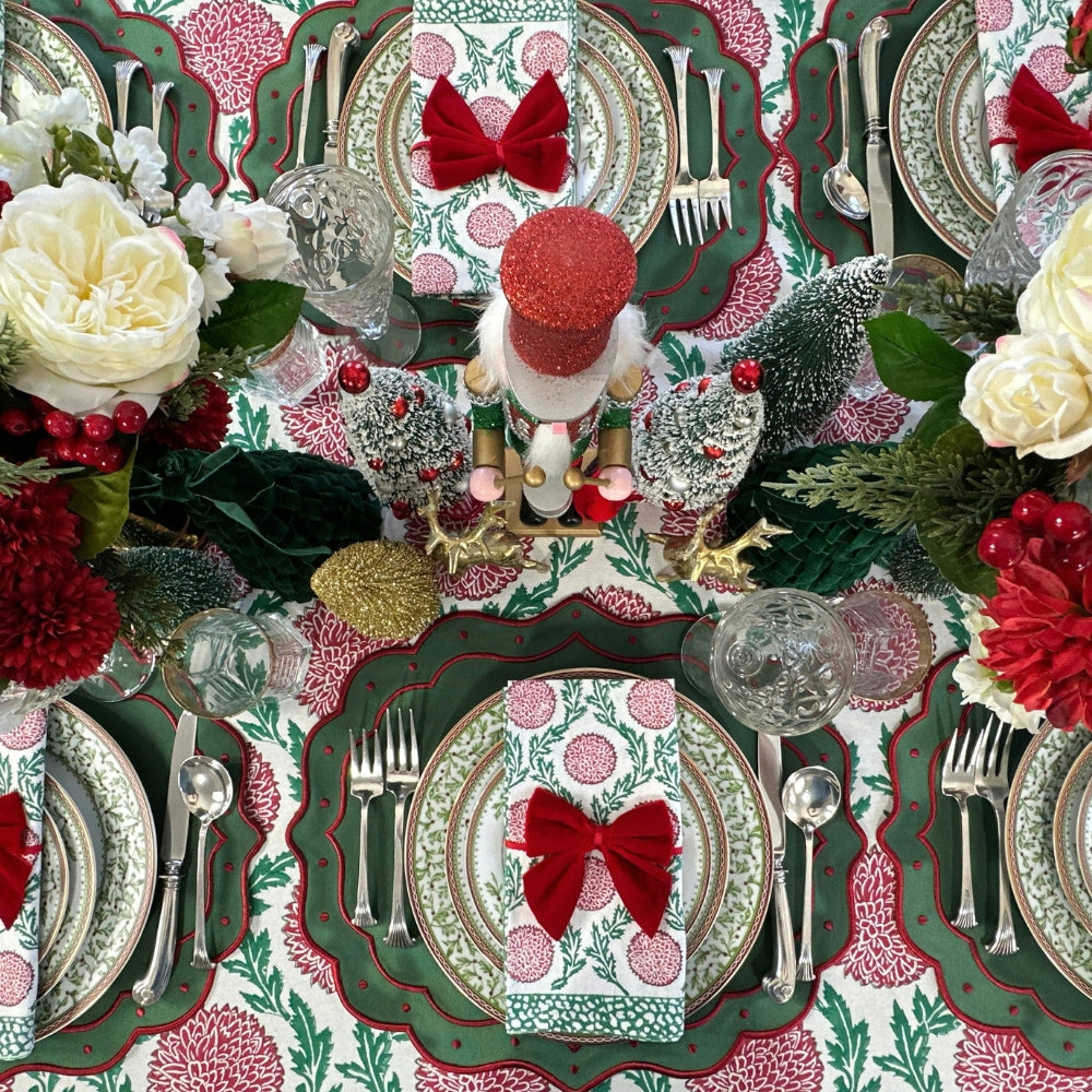 Eve Placemat - Green and Red (Set of 4)