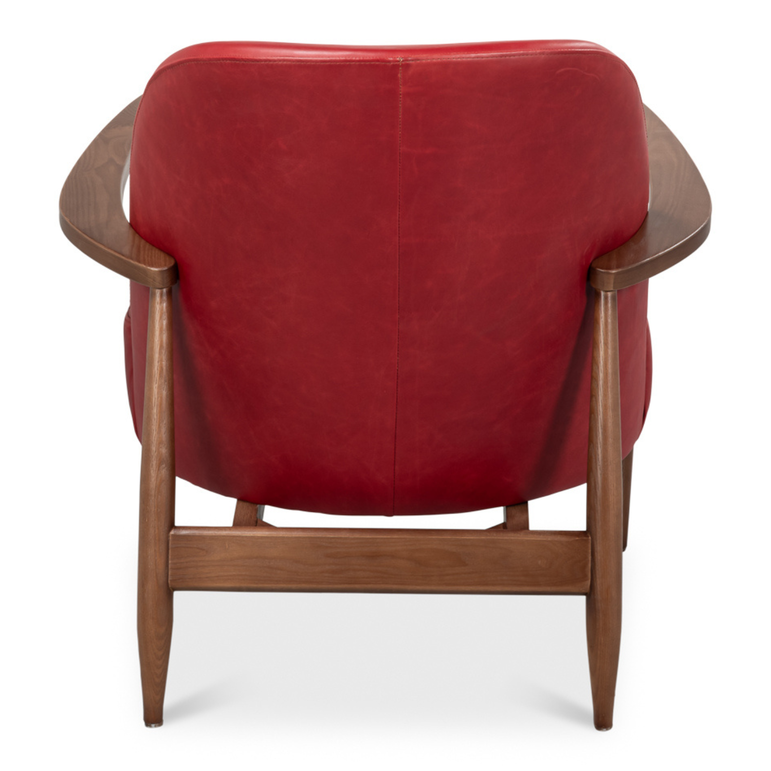 Pindar Armchair, Leather, New Rouge, Red