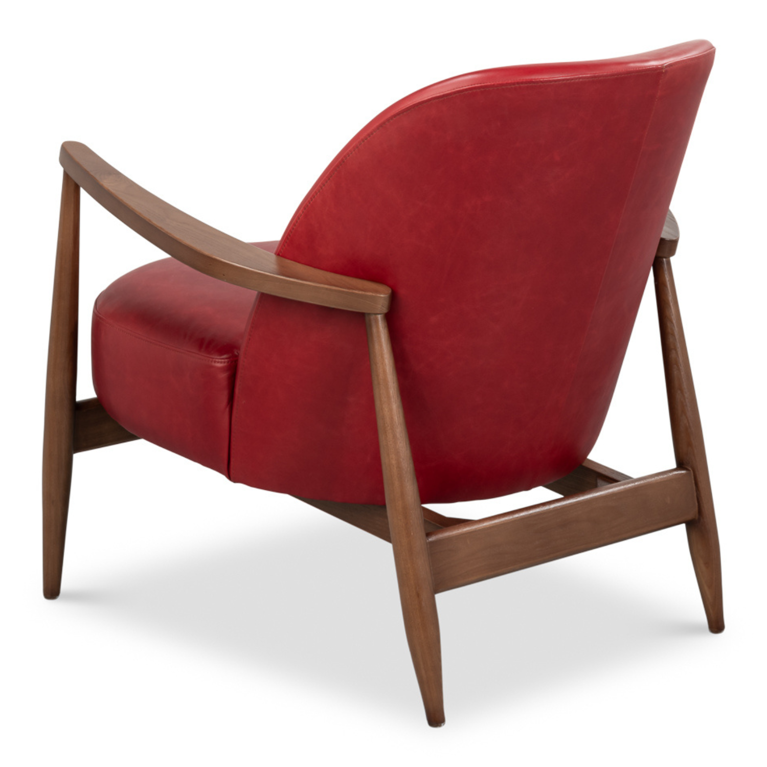 Pindar Armchair, Leather, New Rouge, Red