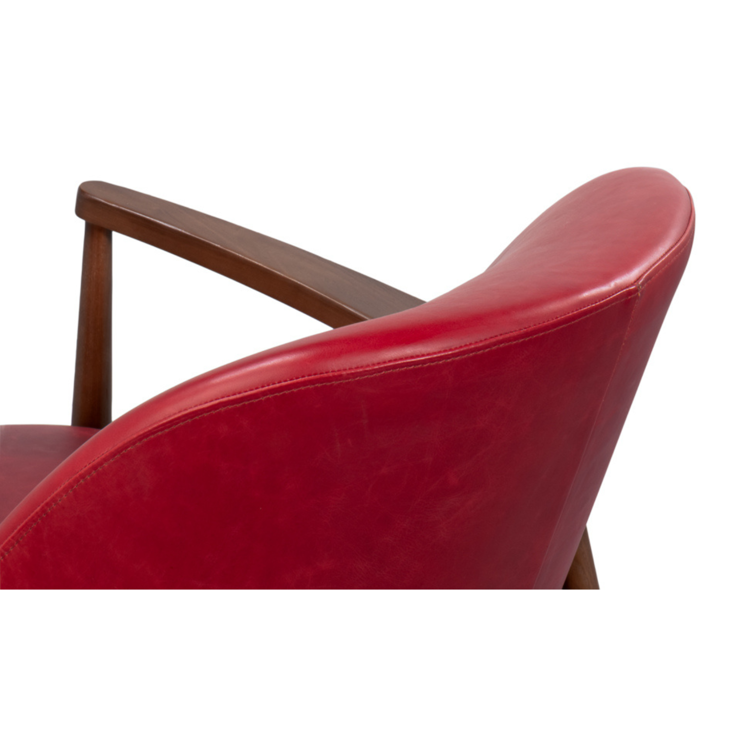 Pindar Armchair, Leather, New Rouge, Red
