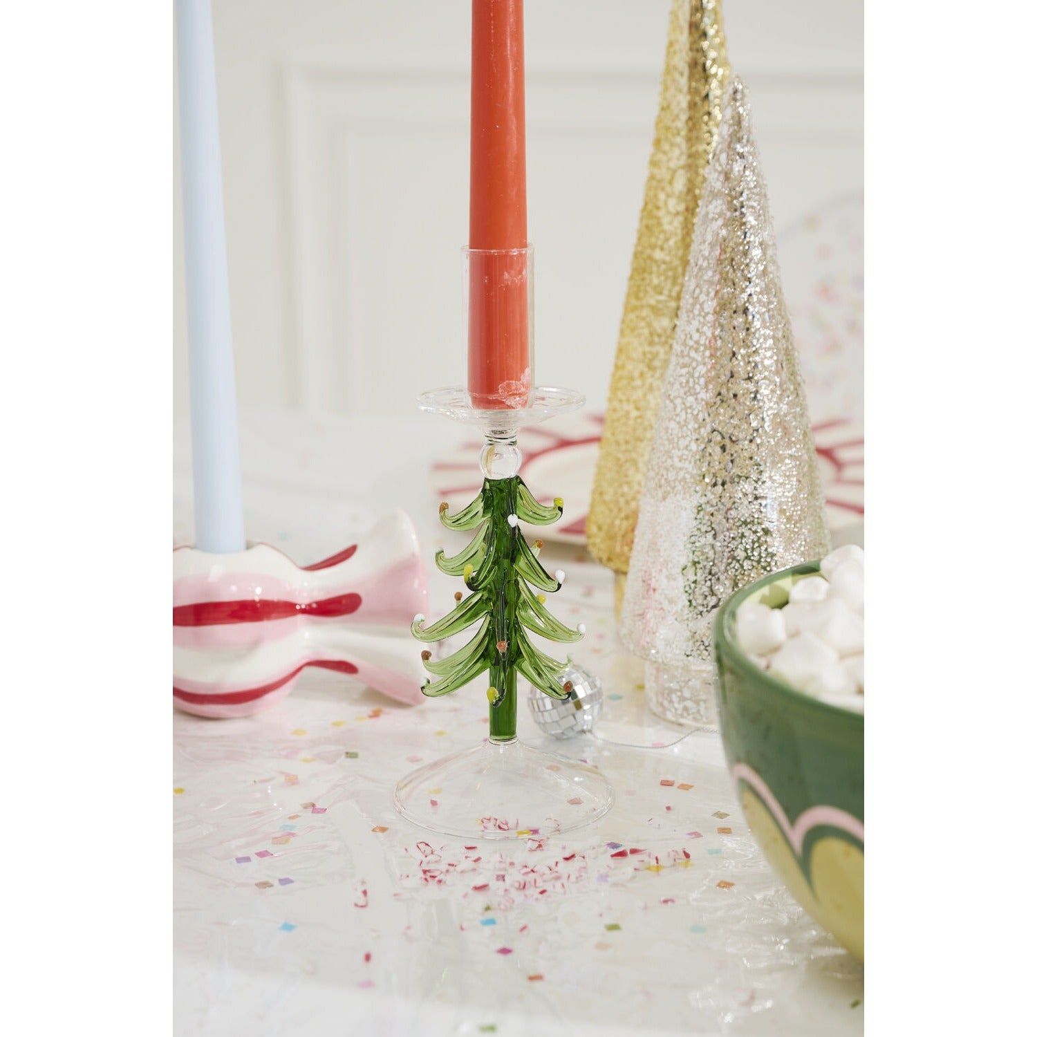 Fir Tree Candleholder - Set of 2