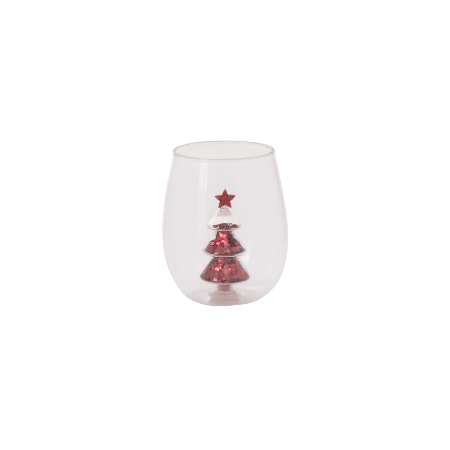 Glitter Tree Drinkware - Set of 4