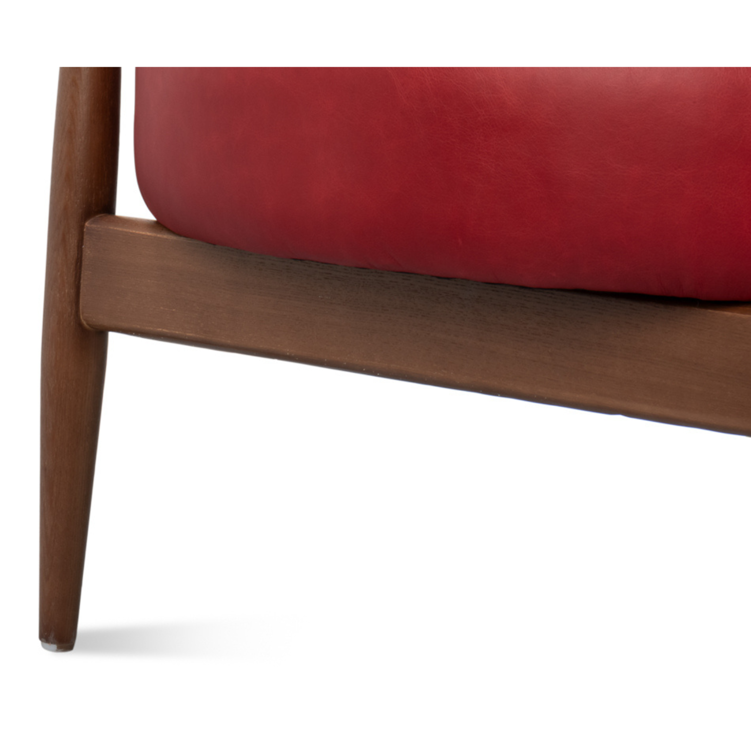 Pindar Armchair, Leather, New Rouge, Red