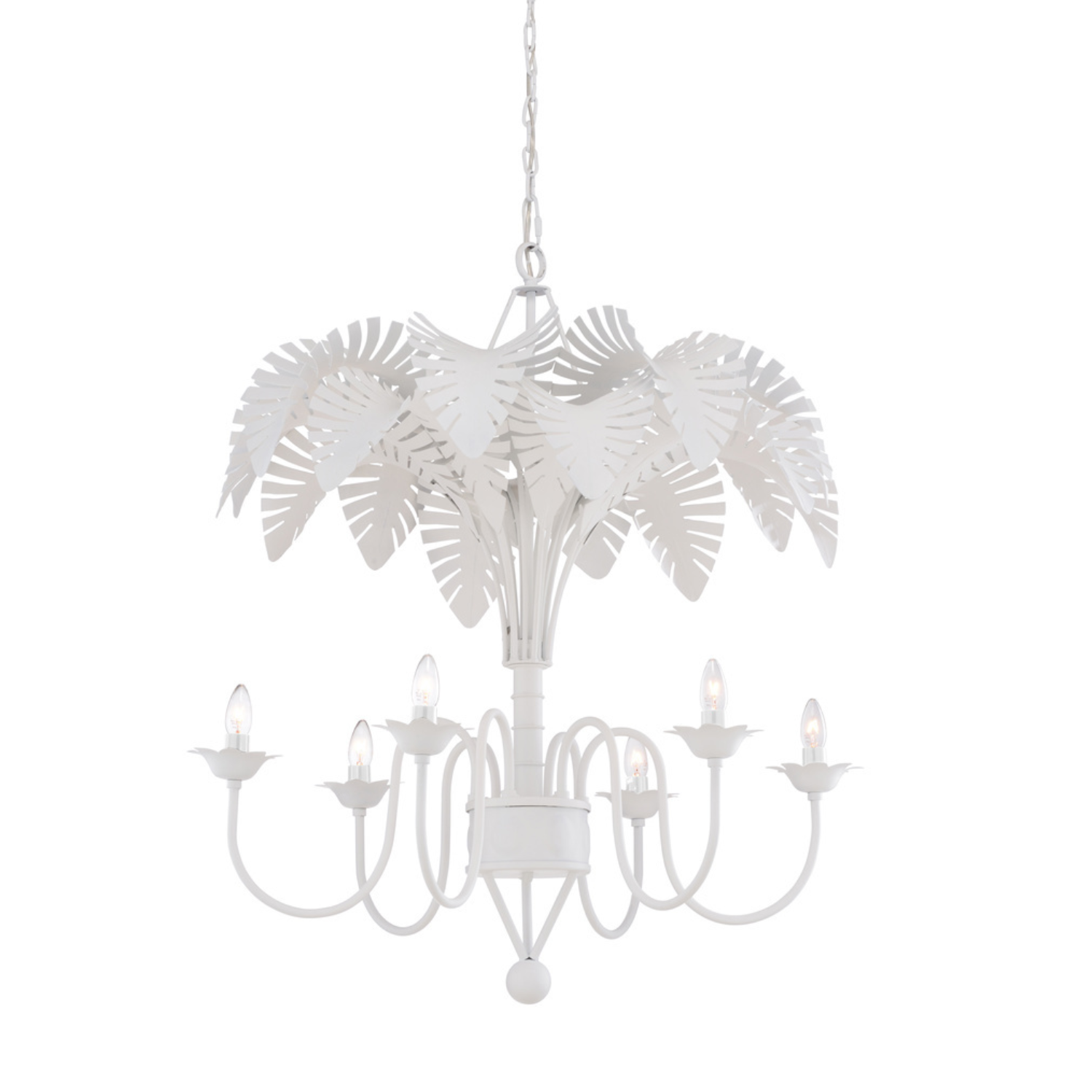 Fern Chandelier - White