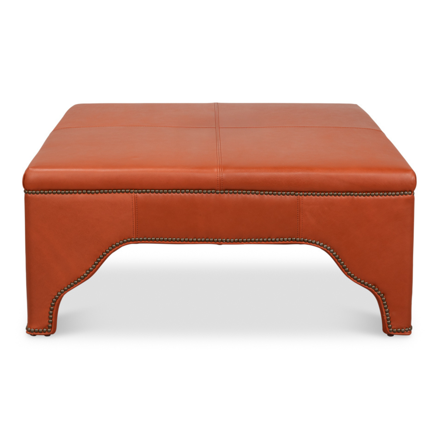 Streetman Cocktail Ottoman  Hermes Brown