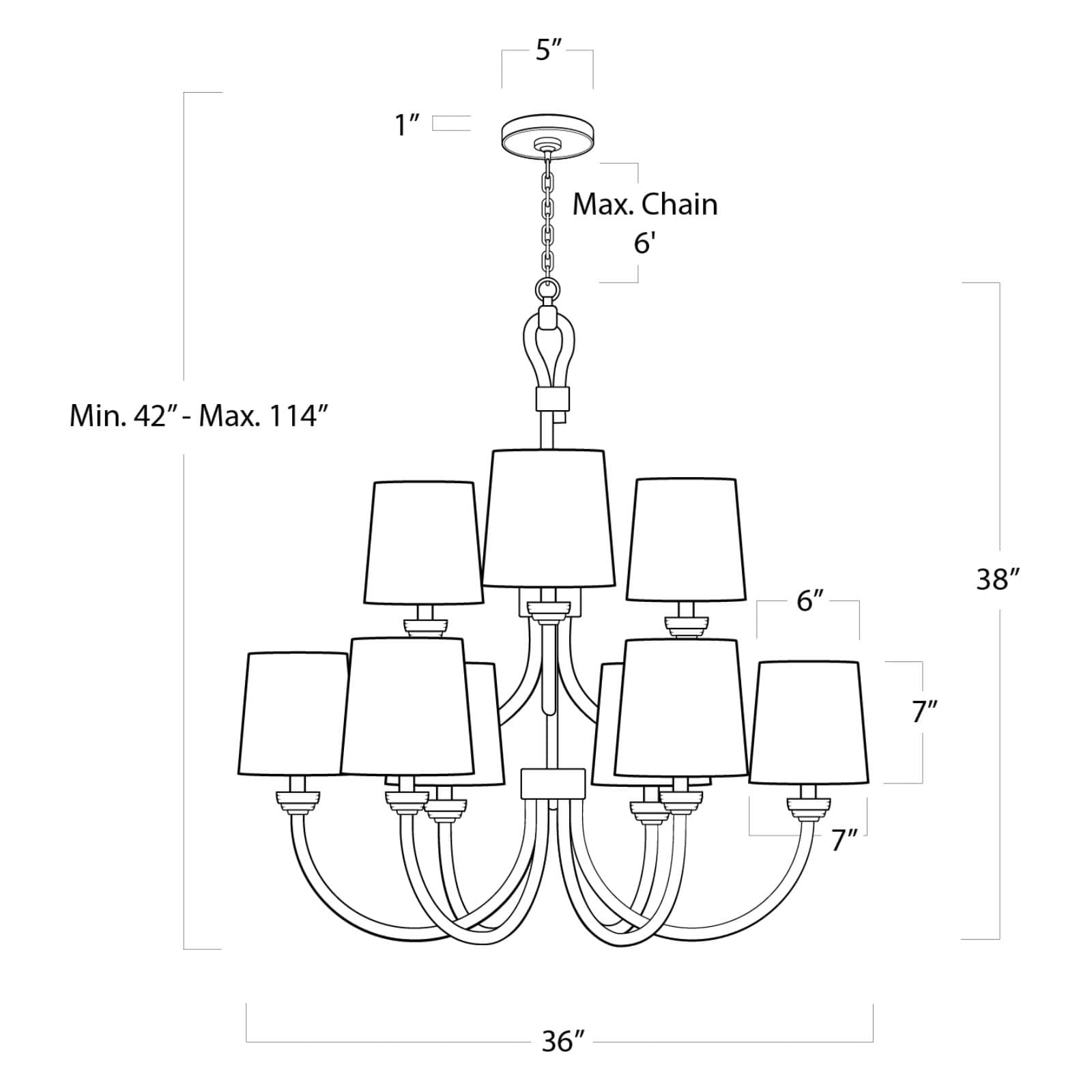 Coastal Living Bimini Chandelier Large