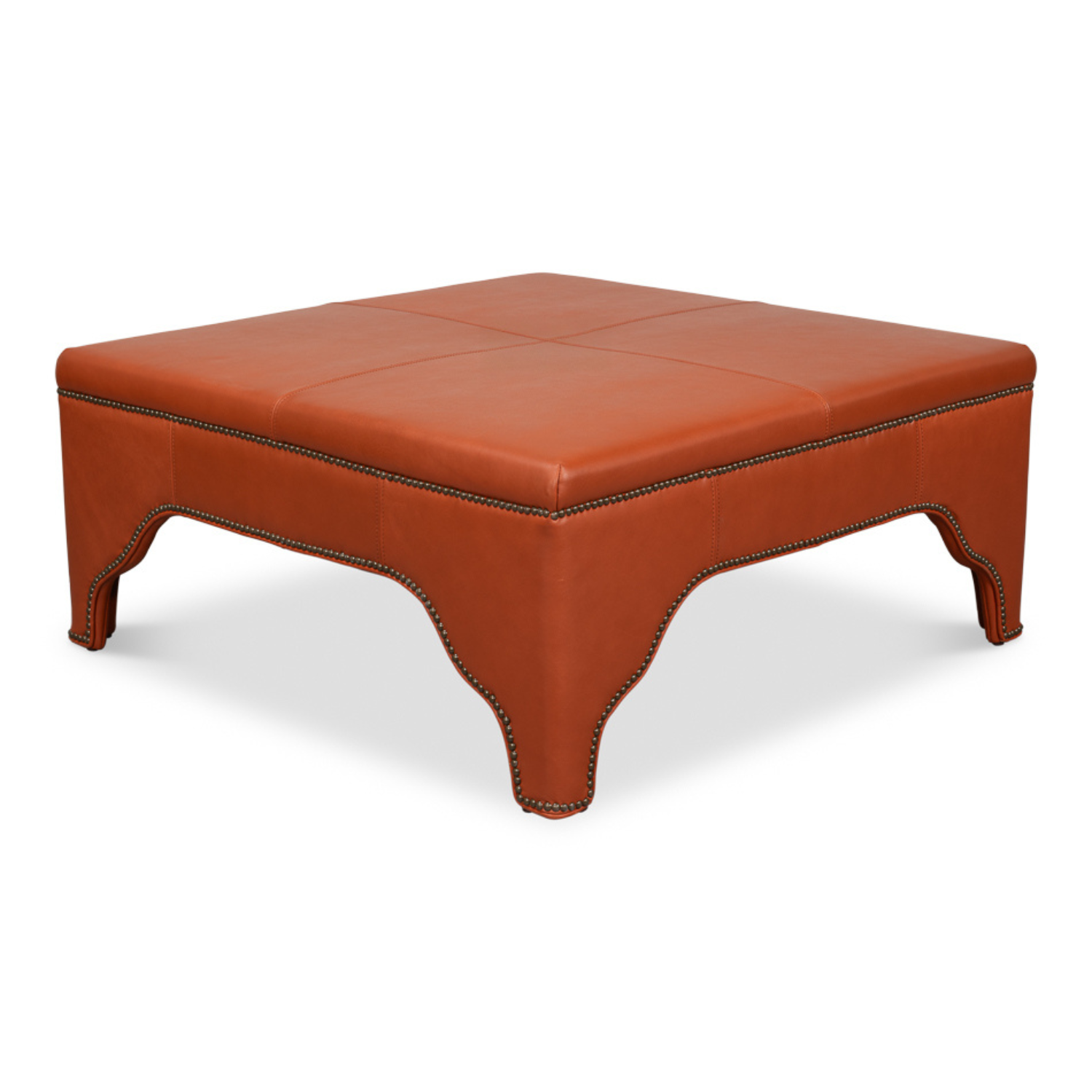 Streetman Cocktail Ottoman  Hermes Brown
