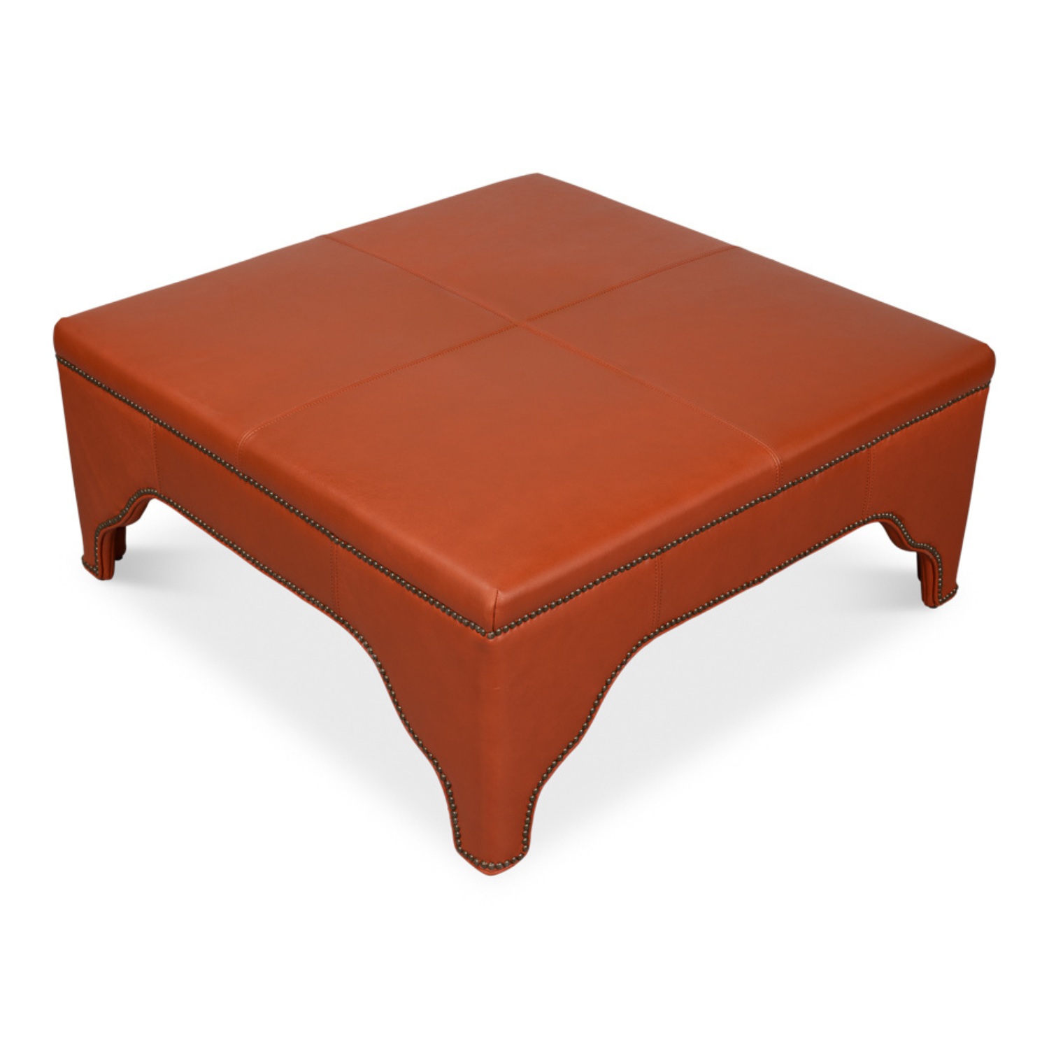 Streetman Cocktail Ottoman  Hermes Brown