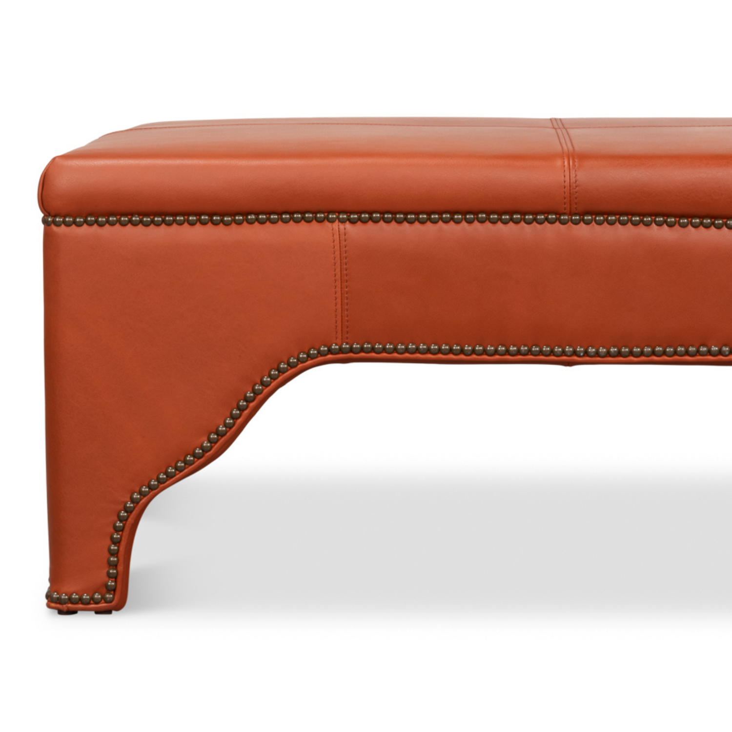 Streetman Cocktail Ottoman  Hermes Brown