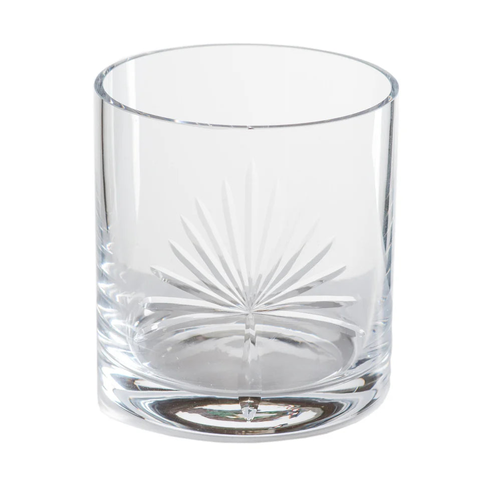 Palmetto Double Old-Fashioned Glass, Set of 4