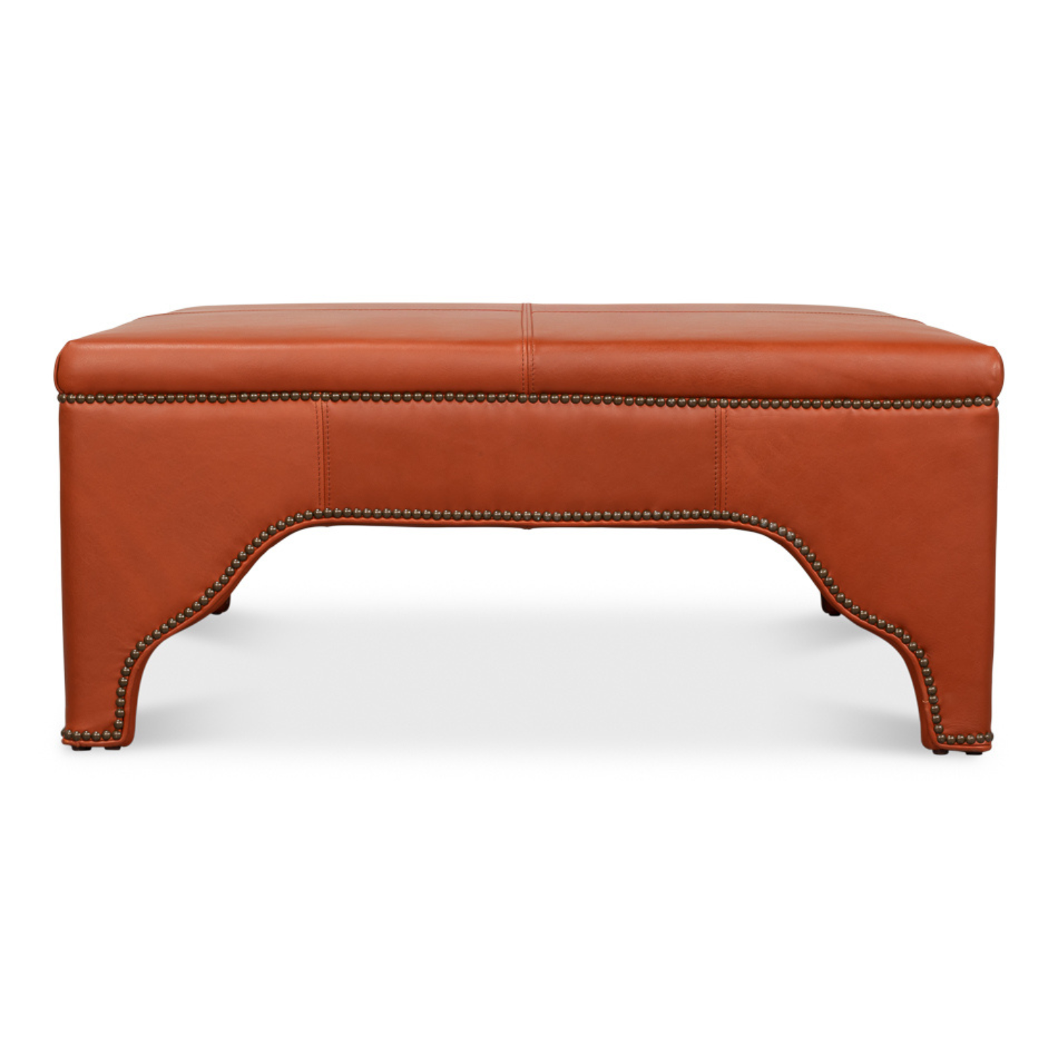Streetman Cocktail Ottoman  Hermes Brown