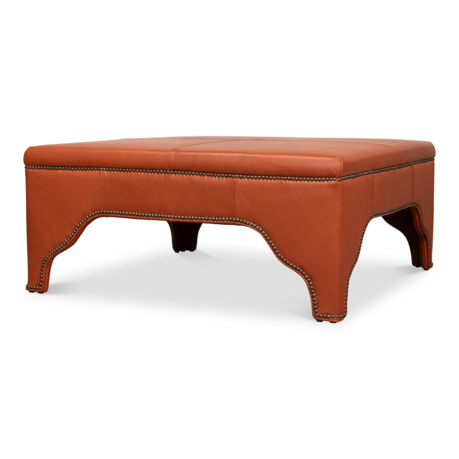 Streetman Cocktail Ottoman  Hermes Brown
