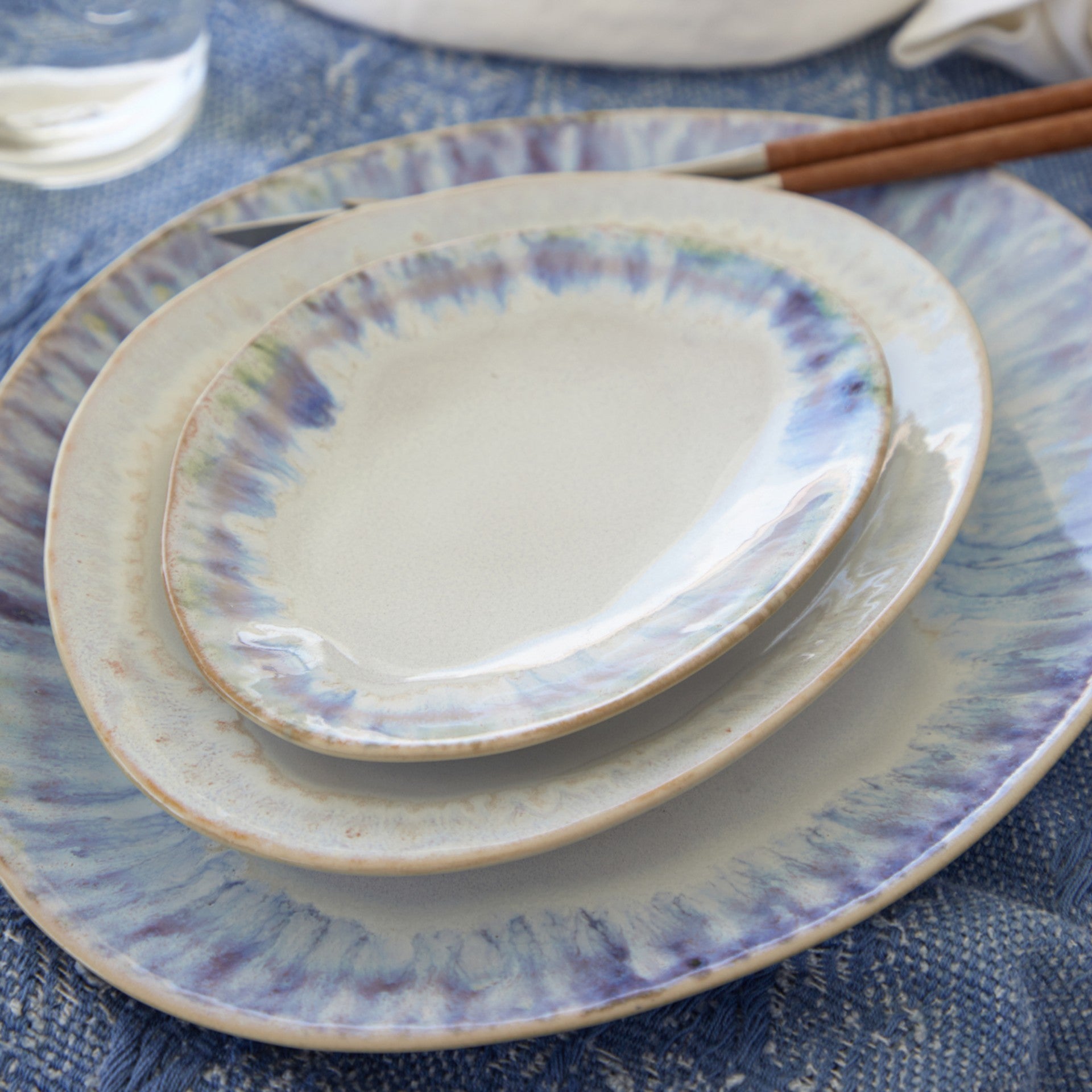 Brisa Oval Dinner Plate/Platter 11", Set of 6