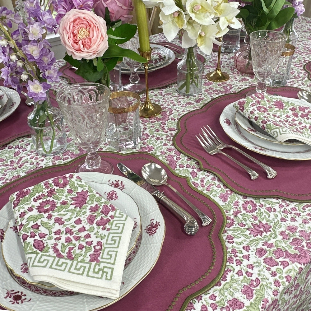 Charlotte Placemat - Plum and Sage (Set of 4)