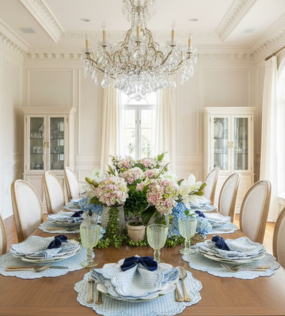 Bettina Placemat - Blue Gingham (Set of 4)