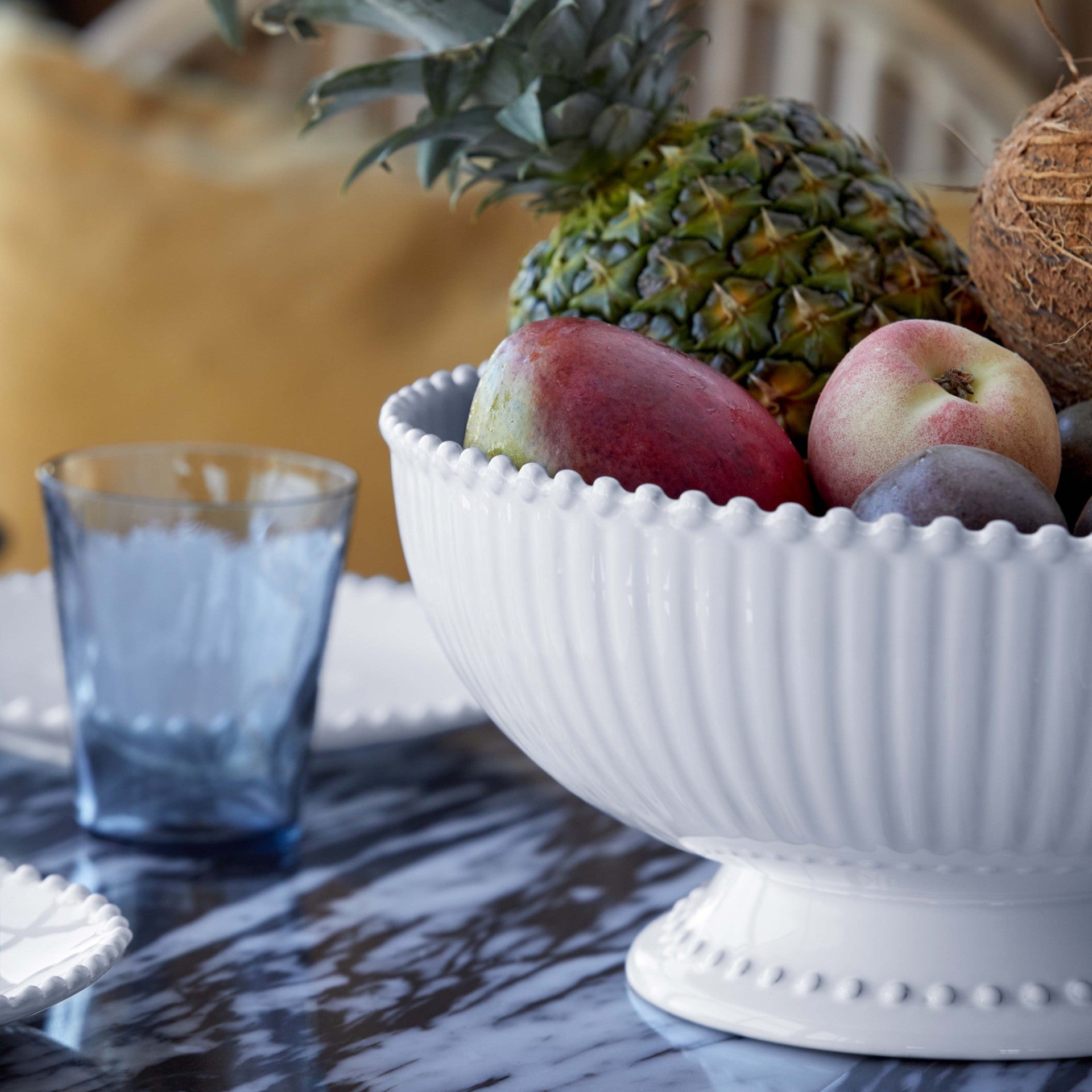 Pearl Centerpiece Footed Bowl 13"