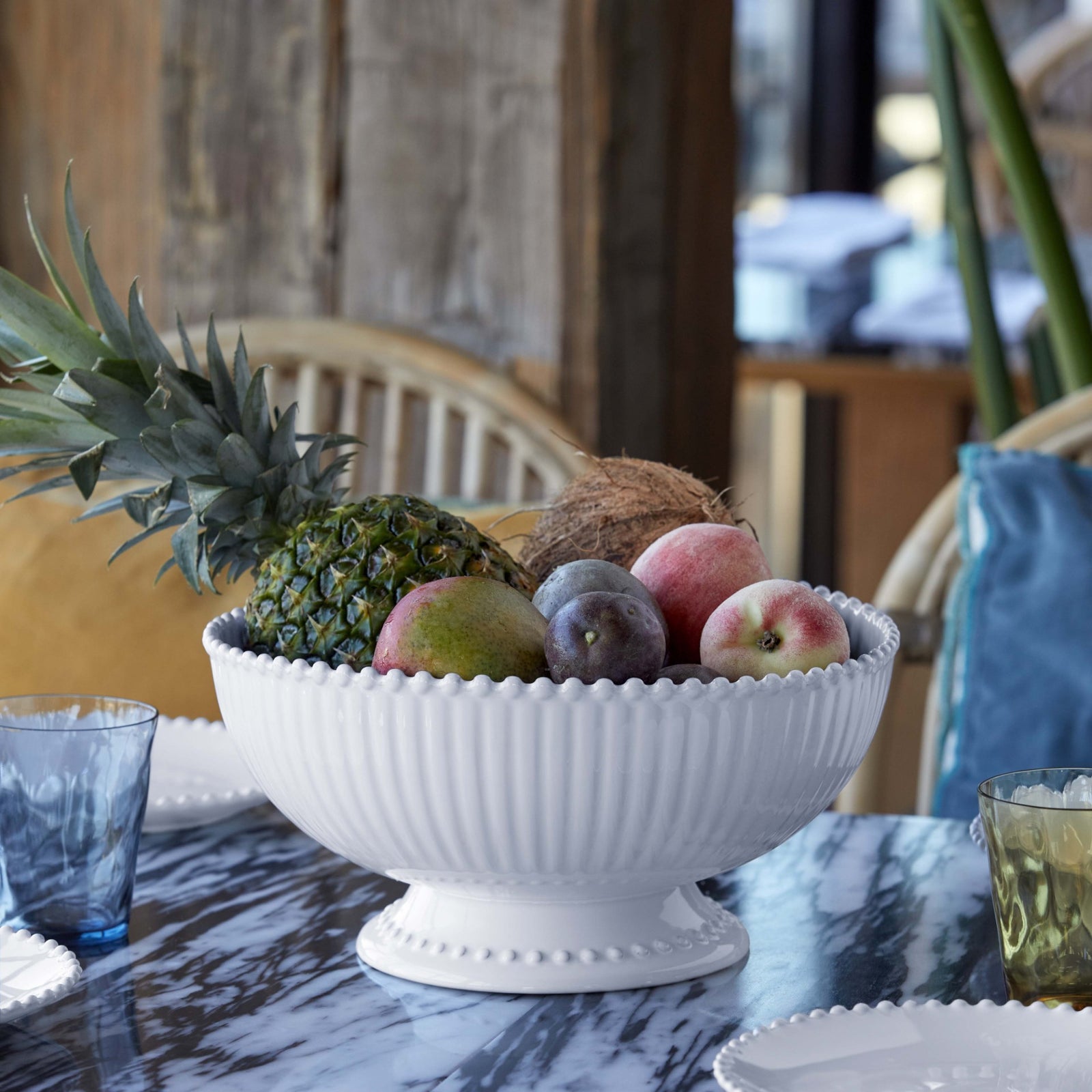 Pearl Centerpiece Footed Bowl 13"