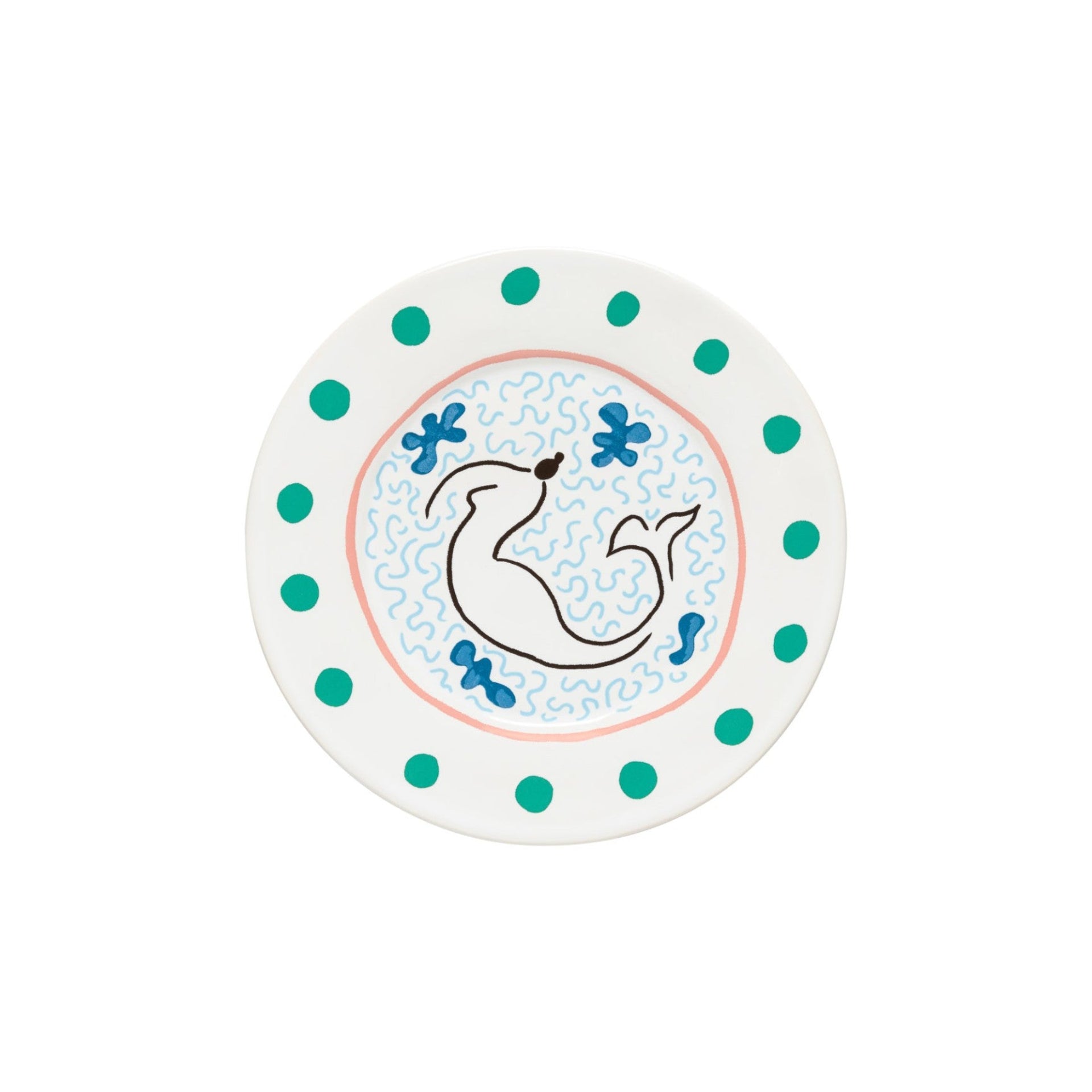 Summer Bliss Salad/Dessert Plate Mermaid 9" Set of 6